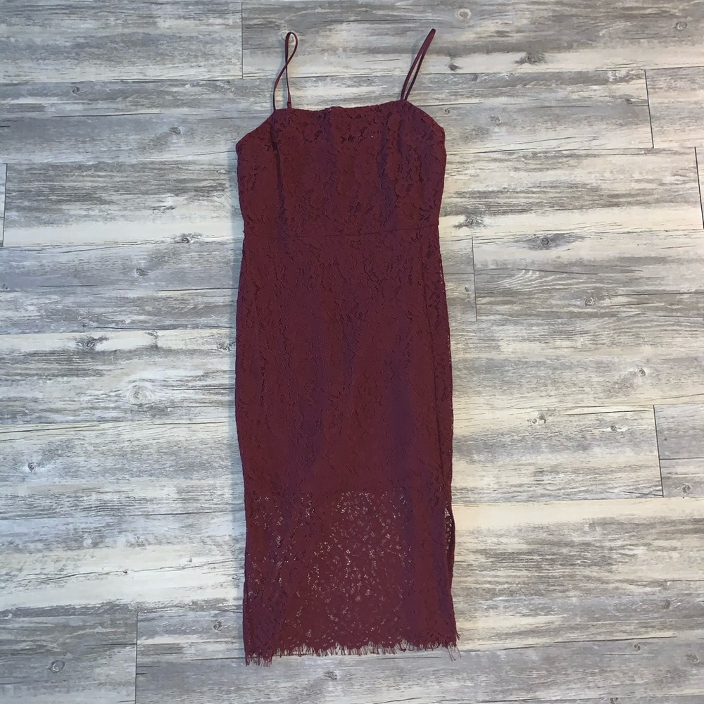 Never before worn Maroon dress from Express!